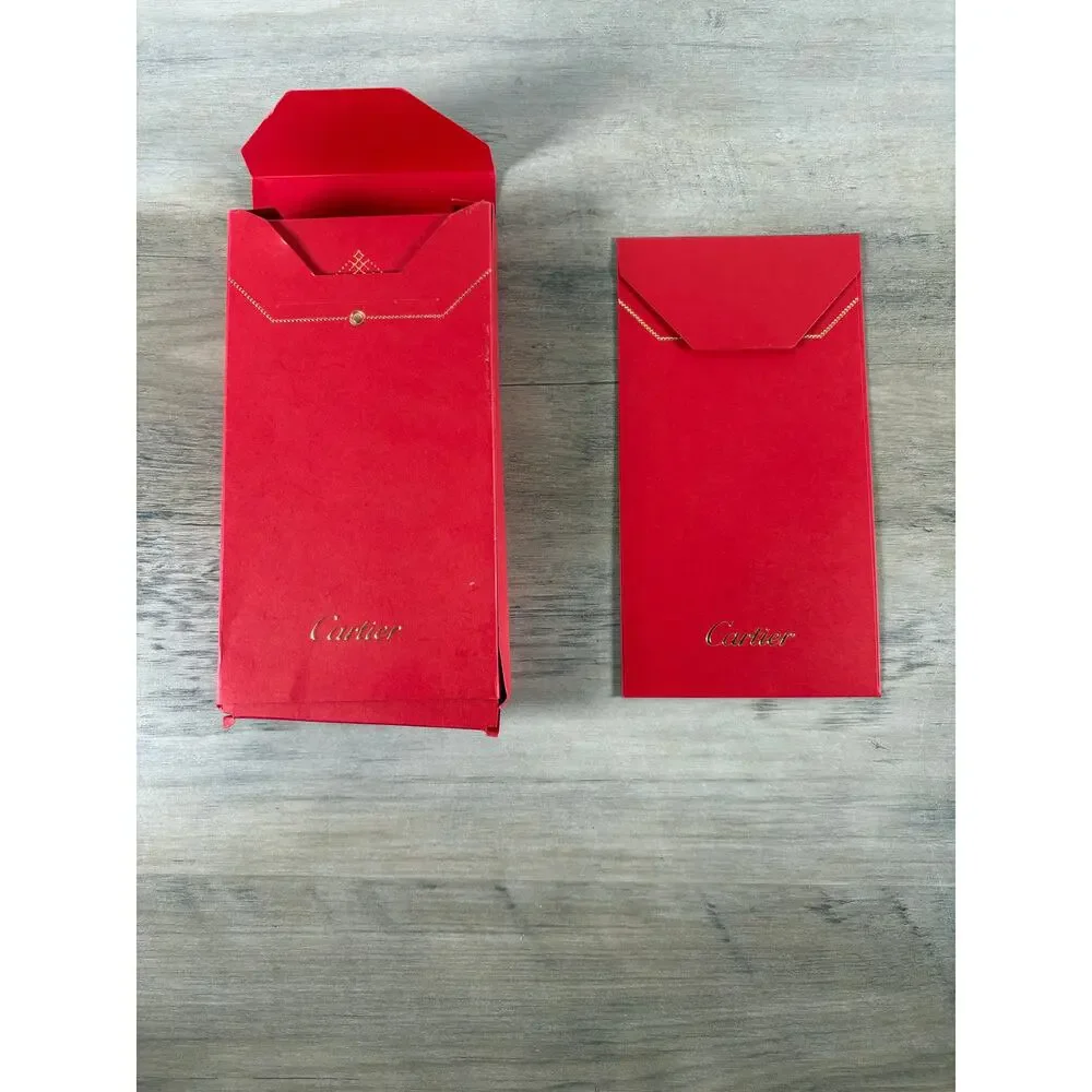 Cartier Red Packet‎ Envelopes- Box of 25 Red Envelopes- Black Panther